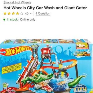 Hot Wheels Color Shifters Gator Attack Playset